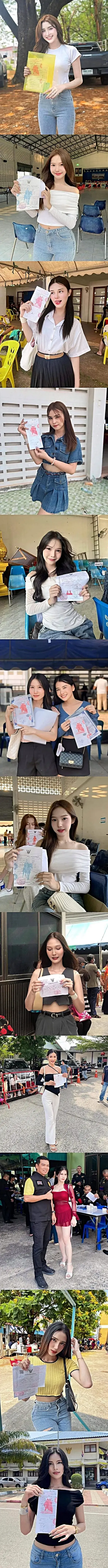 태국 누나들의 인증샷