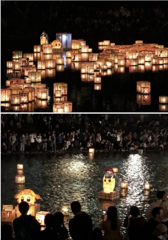 일본에서 화재인 등불 축제