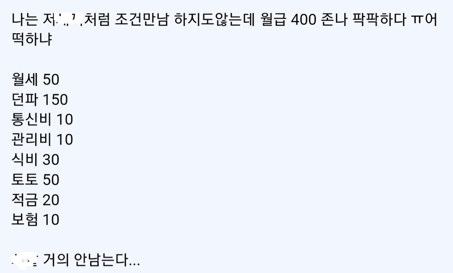 연봉 6000 받아도 삶이 막막한 이유