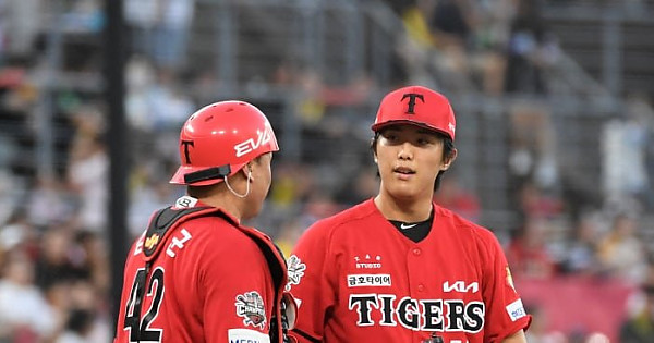 '와르르' 이의리, 속절없는 7실점 붕괴 → KIA 벤치는 지켜볼 수밖에 없었다